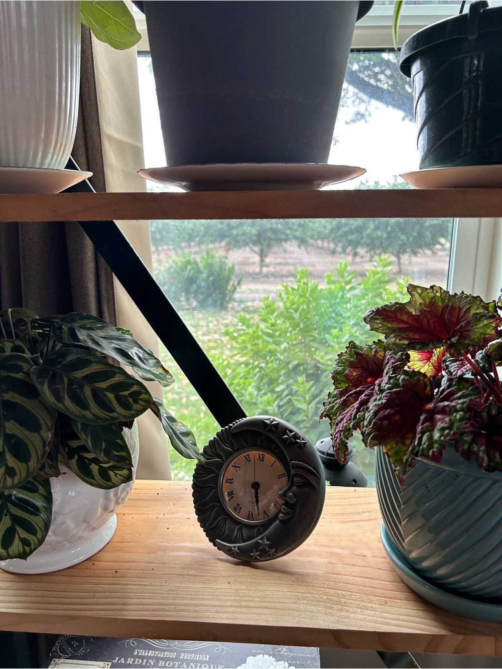 Vintage Decorative sun Moon Clock